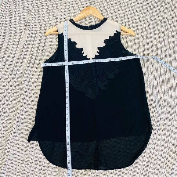 ASTR black white sheer lace sleeveless top small - Picture 4 of 5